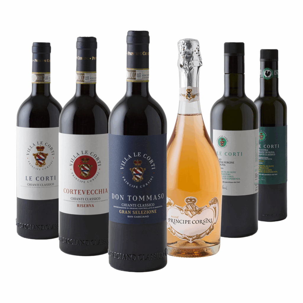 Bottiglie di vino in Degustazione nel tour guidato Chianti Classico